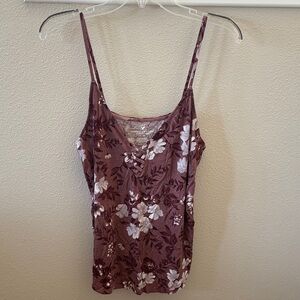 American Eagle Outfitters Mauve Floral Camisole